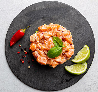 Asian salmon tartare Magimix.